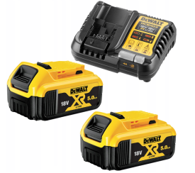 DeWalt DCB1104P2 - Zestaw zasilający 18 V 2x DCB184 5.0 Ah + ładowarka DCB1104