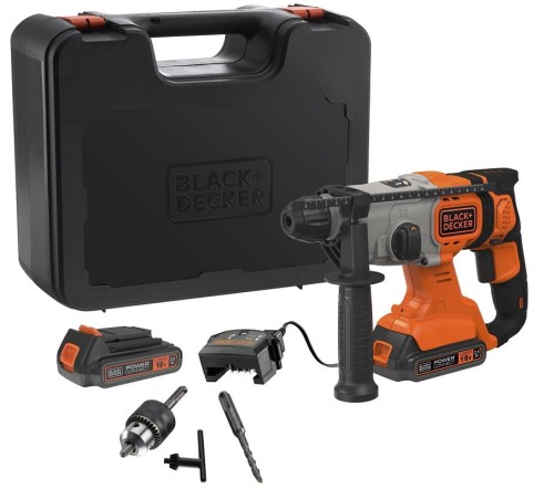 Black&Decker BCD900E2K - Akumulatorowa młotowiertarka 3-funkcyjna