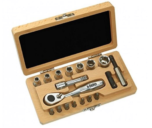 Felo FL05771866 - Zestaw nasadek z grzechotką 1/4''- 18 elementów