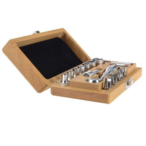 Felo FL05771866 - Zestaw nasadek z grzechotką 1/4''- 18 elementów