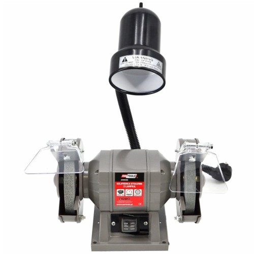 AwTools AW05101 - Szlifierka stołowa z lampką 150 MM