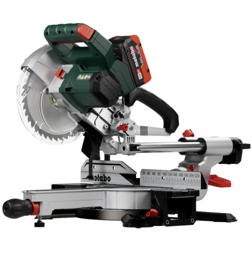 METABO KGS 18 LTX BL 216 - Akumulatorowa pilarka ukosowa z posuwem 216 MM