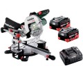 METABO KGS 18 LTX BL 216 - Akumulatorowa pilarka ukosowa z posuwem 216 MM