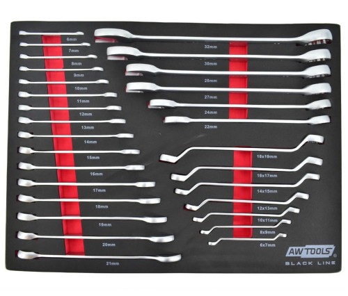 AwTools AW15100 - Szafka warsztatowa - 6 szuflad / z osprzętem - 177 elementów