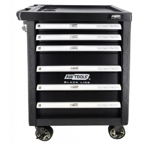 AwTools AW15100 - Szafka warsztatowa - 6 szuflad / z osprzętem - 177 elementów