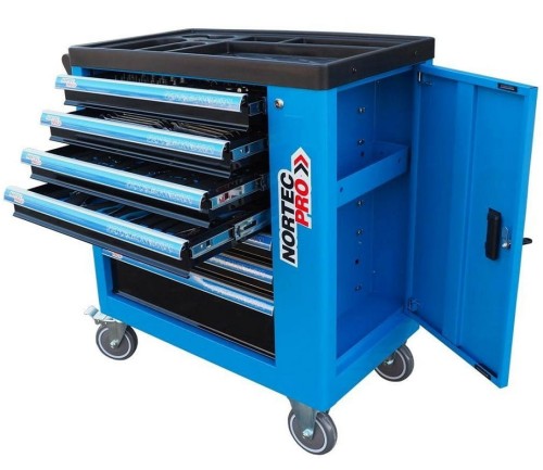 Nortec WN279 - Szafka warsztatowa - 7 szuflad / z osprzętem - 279 elementów