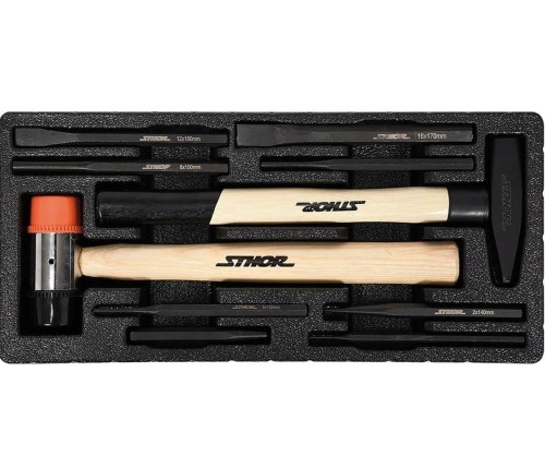 Sthor 58550 - Szafka warsztatowa - 6 szuflad / z osprzętem - 302 elementy