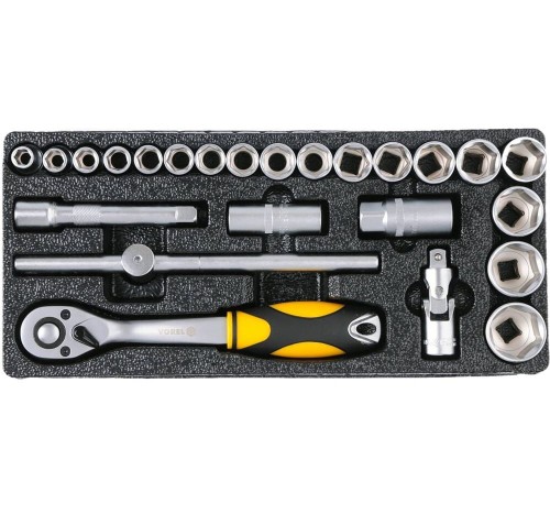 Vorel 58540 - Szafka warsztatowa - 6 szuflad / z osprzętem - 177 elementów