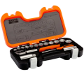 Bahco SL34 - Zestaw kluczy nasadowych 3/8" i bitów 1/4" - 34 elementy