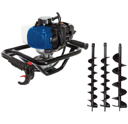 Scheppach EB2000 - Spalinowy świder / wiertnica + 3 wiertła