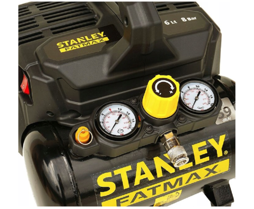 STANLEY  DST 101/8/6 - Wyciszony kompresor bezolejowy 6 L