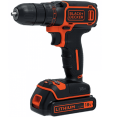 BLACK&DECKER BDCDC18BAFC - Akumulatorowa wiertarko-wkrętarka 18 V + zestaw 80 akcesoriów