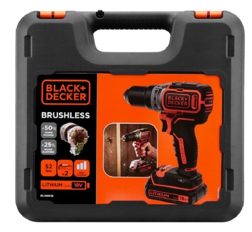 BLACK&DECKER BL186KB - Akumulatorowa wiertarko-wkrętarka 18 V