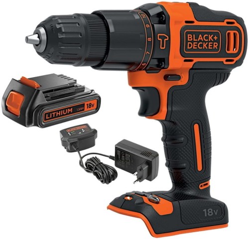 BLACK&DECKER BDCHD18 - Akumulatorowa wiertarko-wkrętarka udarowa 18 V