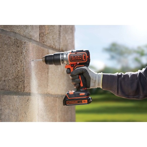 BLACK&DECKER BL188KB - Akumulatorowa wiertarko-wkrętarka udarowa 18 V