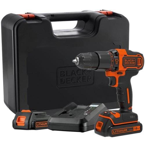 BLACK&DECKER BDCHD18K1B2 - Akumulatorowa wiertarko-wkrętarka udarowa 18 V