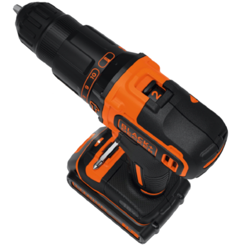 BLACK&DECKER BDCHD18K1B2 - Akumulatorowa wiertarko-wkrętarka udarowa 18 V
