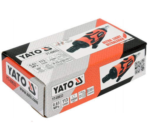 YATO YT-09633 - Pneumatyczna szlifierka prosta z regulacją prędkości