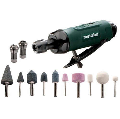 Metabo DG 25 SET - Pneumatyczna szlifierka prosta + akcesoria