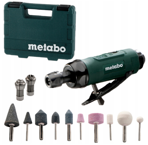 Metabo DG 25 SET - Pneumatyczna szlifierka prosta + akcesoria
