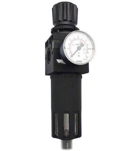 ADLER 0137.46 - Reduktor + filtr MAXY 1/2" czarny korpus