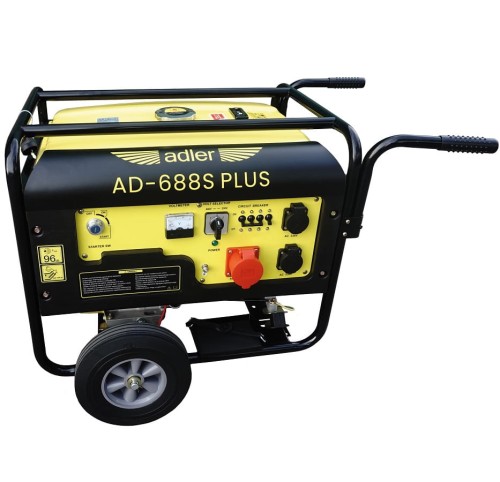 ADLER AD688S-PLUS - Agregat prądotwórczy z rozrusznikiem elektrycznym 3 fazowy 400/230 V