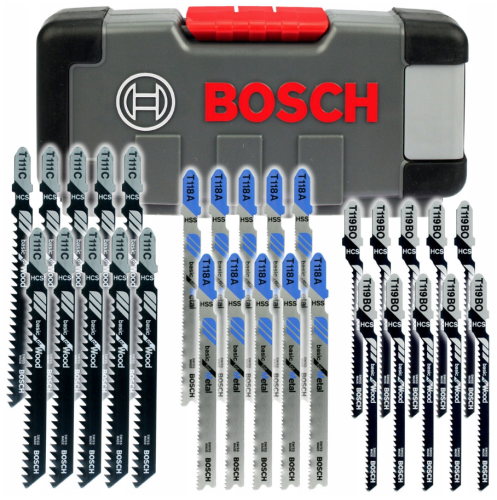 Bosch 2607010903 - Zestaw brzeszczotów do drewna i metalu - 30 szt