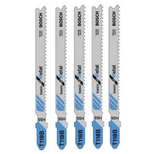Bosch 2608631014 - Zestaw brzeszczotów do metalu T118B HSS - 5 szt