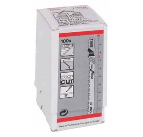 Bosch 2608637876 - Zestaw brzeszczotów do drewna T101B HCS - 100 szt