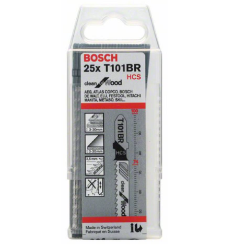 Bosch 2608633623 - Zestaw brzeszczotów do drewna T101BR HCS - 25 szt