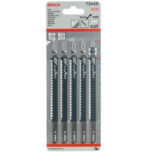 Bosch 2608637944 - Zestaw brzeszczotów do drewna T344D HCS - 3 szt