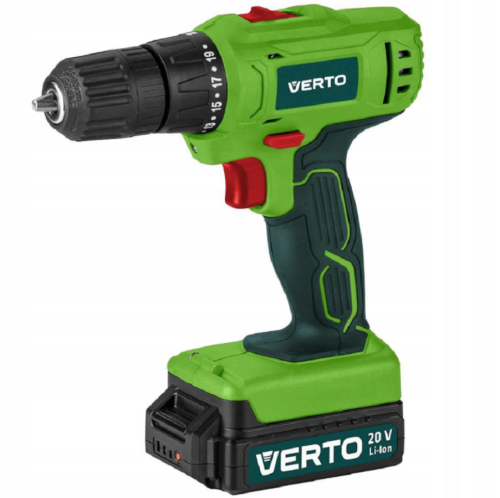 Verto 50G293 - Akumulatorowa wiertarko-wkrętarka + latarka