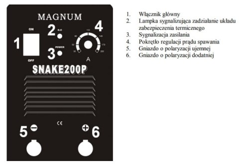 MAGNUM SNAKE 200 P - Spawarka inwertorowa