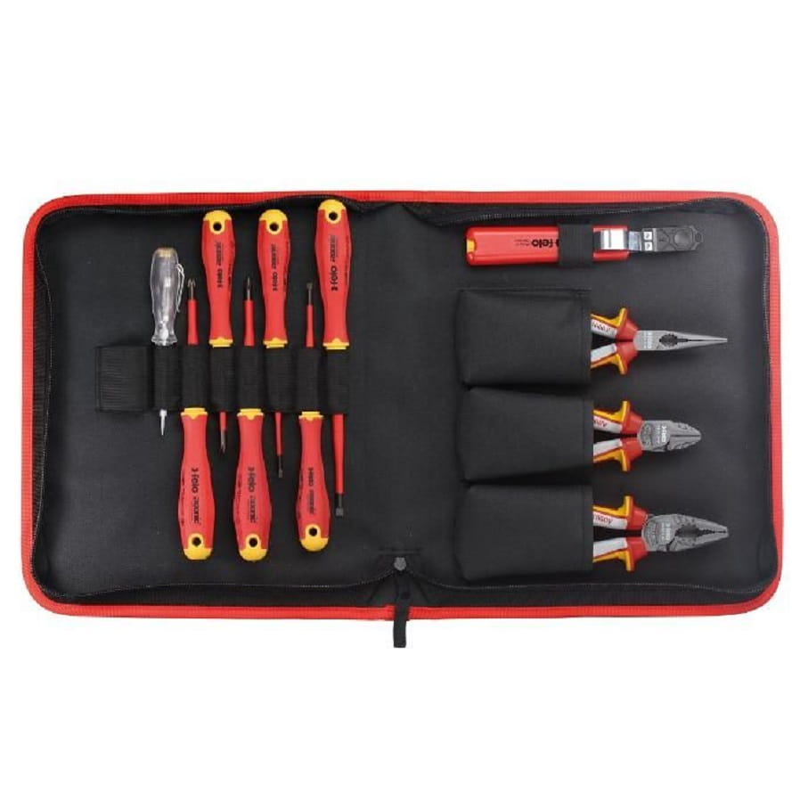 FELO FL41381104 - Zestaw 11 narzędzi Slim dla elektryka w etui