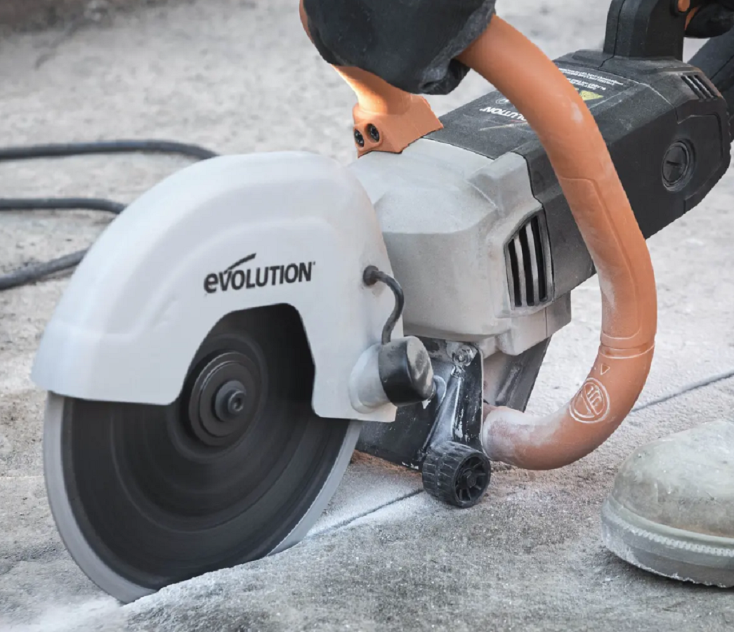 Evolution R230DCT Cirkelzaag 230 mm – motor 2000 W, geen gas, snede 90 mm – lemmet niet inbegrepen