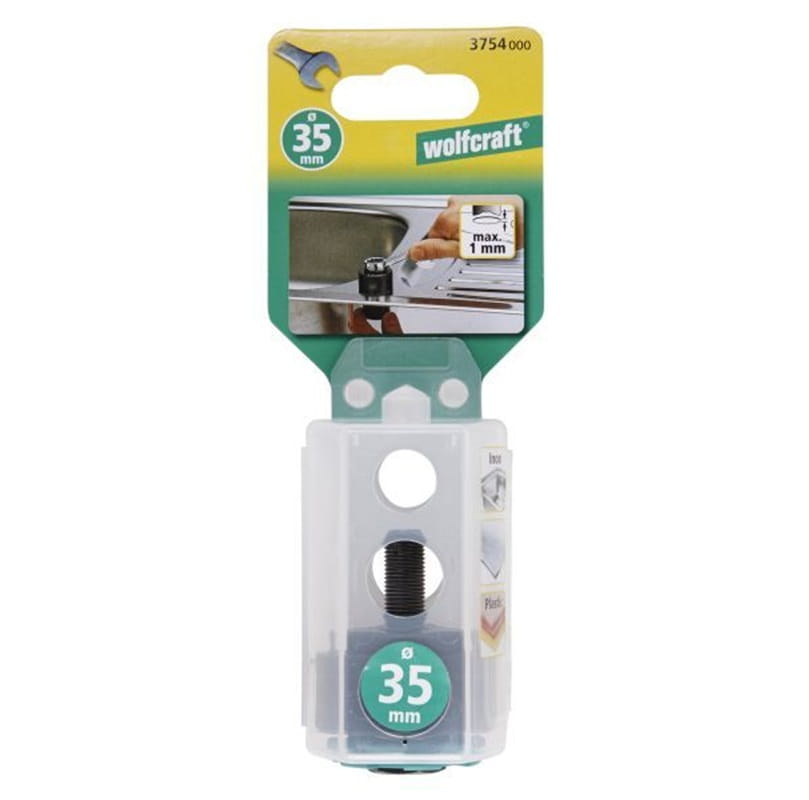 Wolfcraft WF3754000- Wycinak otworów pod krany 35 mm (1 3/8)