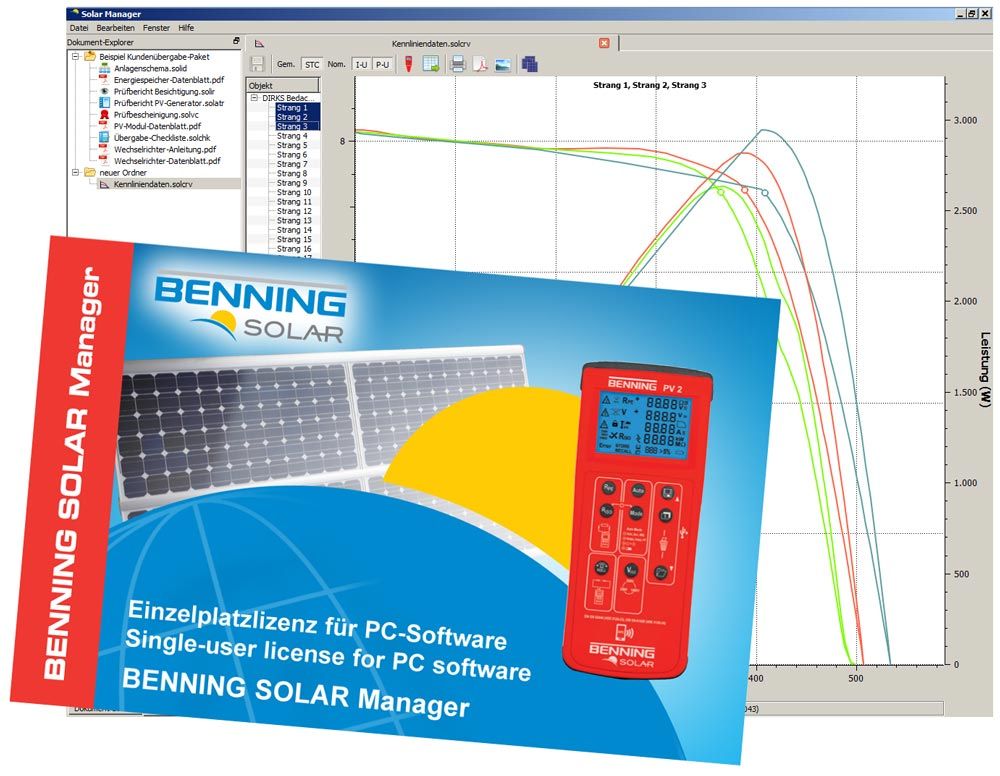 Benning PV 2set - PV2-BG050422/ Solar Menadzer - BG050423/ SUN2 - BG050420/ Torba - BG050426