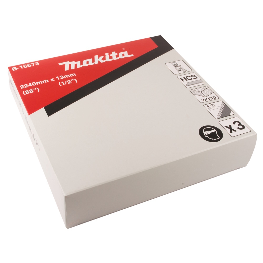 Makita B-16673 - brzeszczot bezkońcowy do drewna (uniwersalny) 2240x13mm 6mm 4TPI (do LB1200) - 3 szt