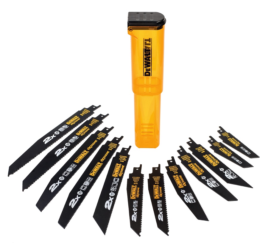 DeWalt DT2441L - Zestaw 12 szt brzeszczotów Extreme do piły szablastej