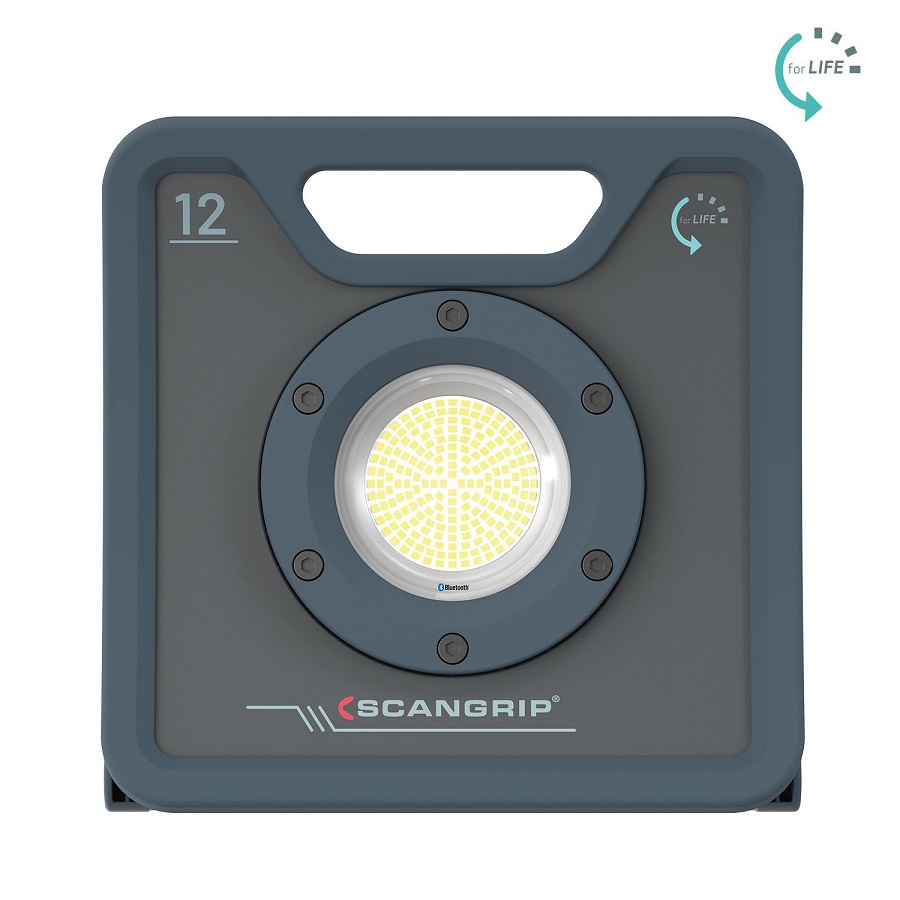 SCANGRIP NOVA 12 - Lampa robocza budowlana LED 12000 lm sieciowa + statyw Tripod 3m