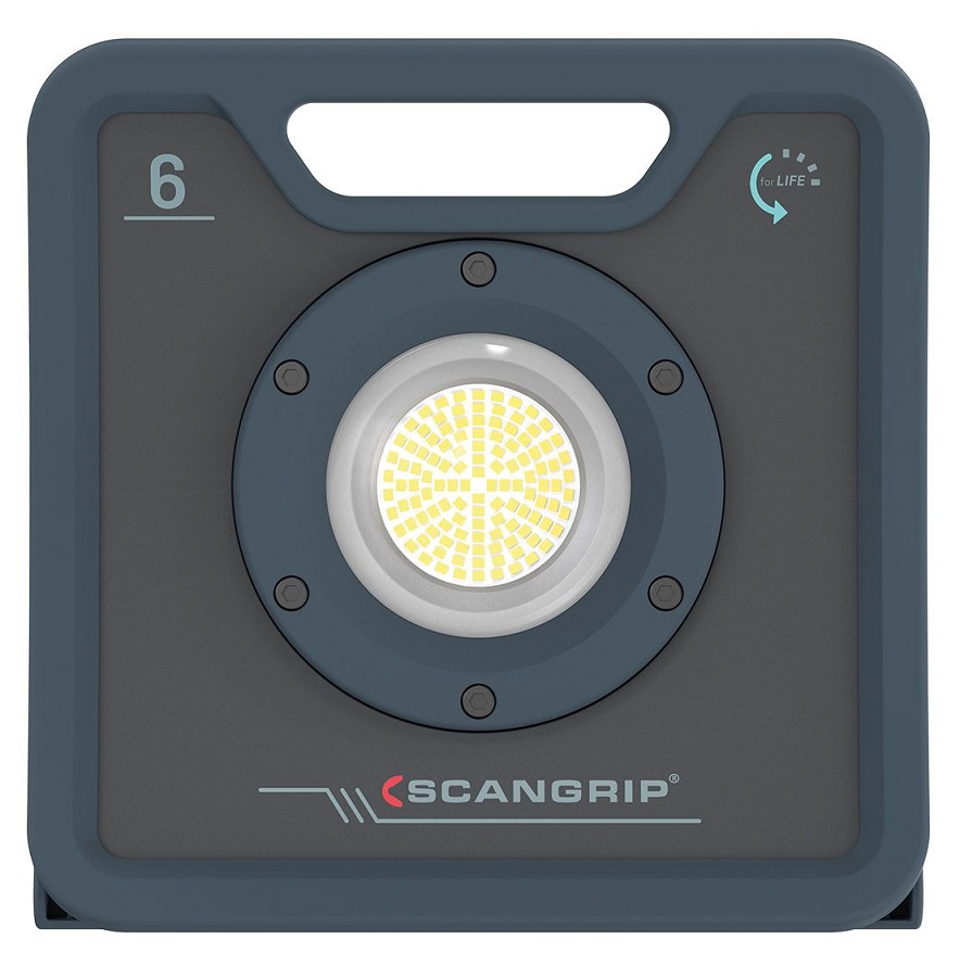 SCANGRIP NOVA 6 forLIFE - Lampa robocza budowlana LED 6000 lm sieciowa  + statyw Tripod 3m