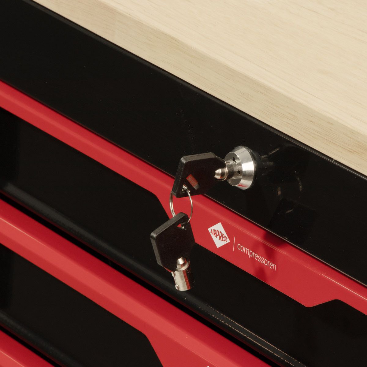 Airpress 79169 - Profesjonalny wózek narzędziowy z osprzętem 215 elementów - 7 szuflad