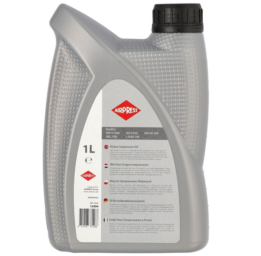Airpress 12494 - Olej do kompresorów tłokowych 1 L