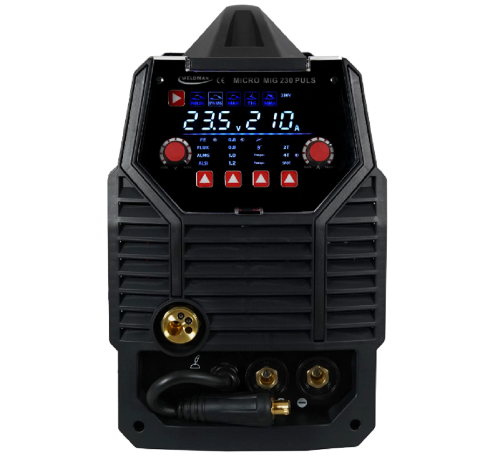 Weldman MICRO MIG 230 PULS - Inwertorowa spawarka z pulsem MIG/TIG/MMA
