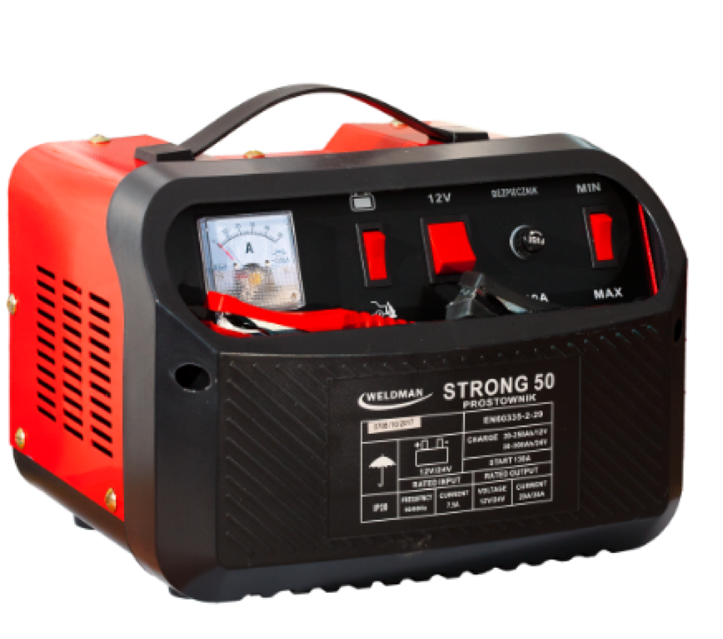 WELDMAN STRONG 50 - Prostownik z rozruchem 12/24V