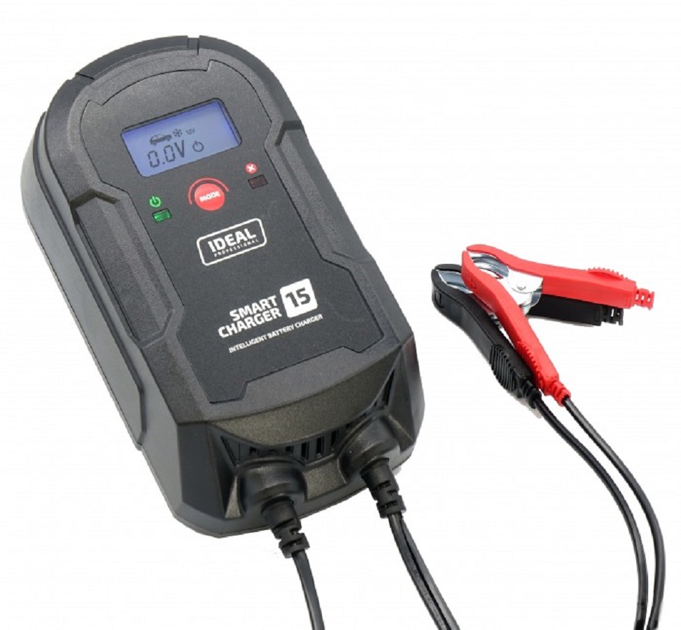 IDEAL SMART CHARGER 15 LCD - Inteligentny prostownik 12/24 V