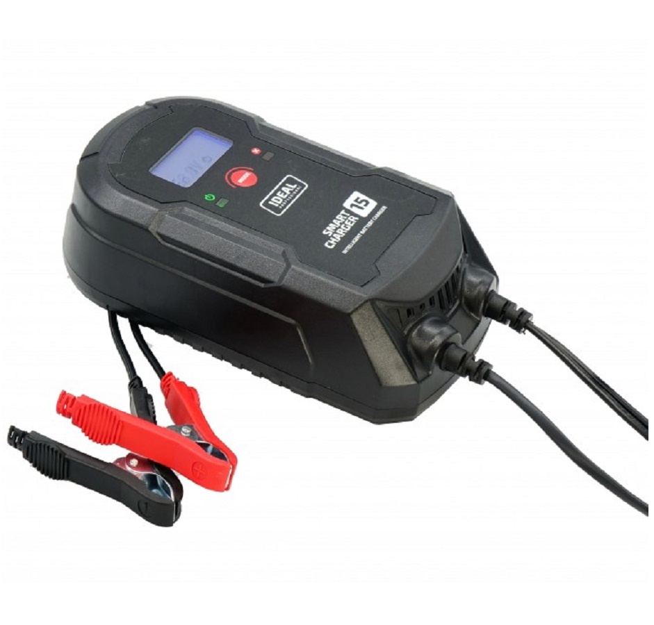 IDEAL SMART CHARGER 15 LCD - Inteligentny prostownik 12/24 V