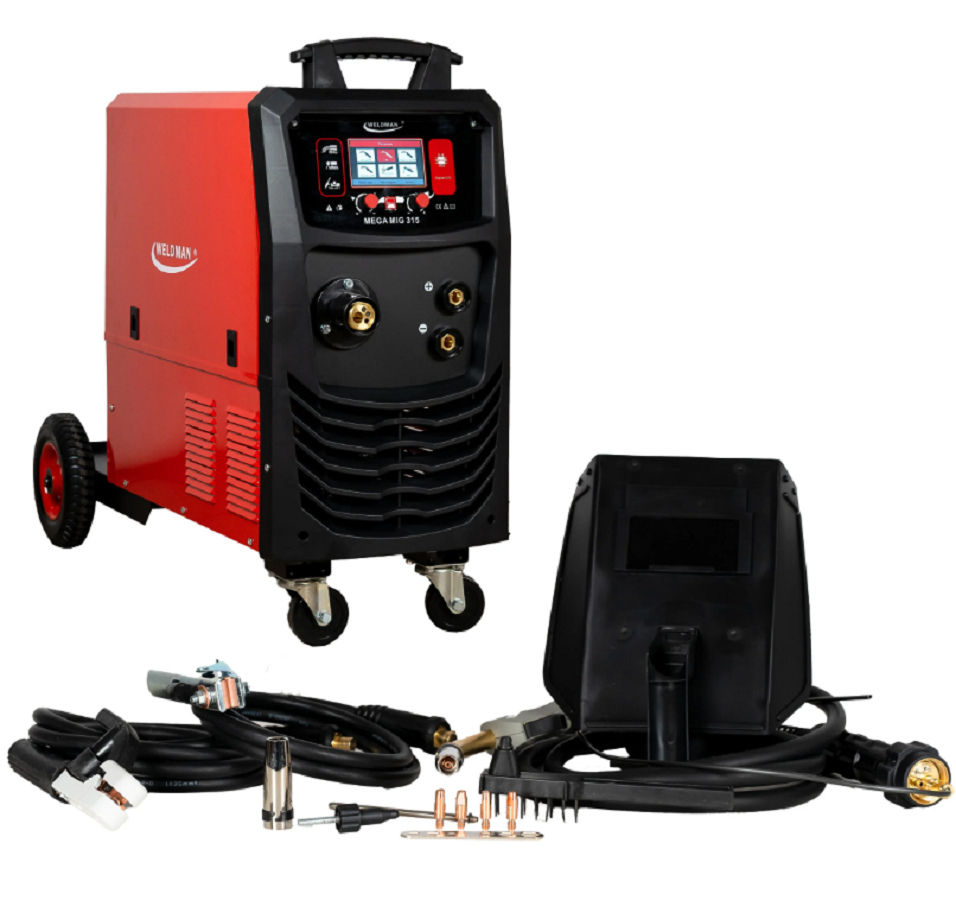 Weldman MEGA MIG 315 LCD SYNERGIA DUAL PULS - Spawarka inwertorowa z synergią i pulsem