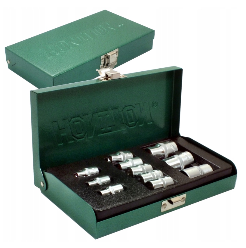 Honiton H.4311 - Zestaw nasadek Torx E4-E20 1/4" 3/8" 1/2" - 11 elementów