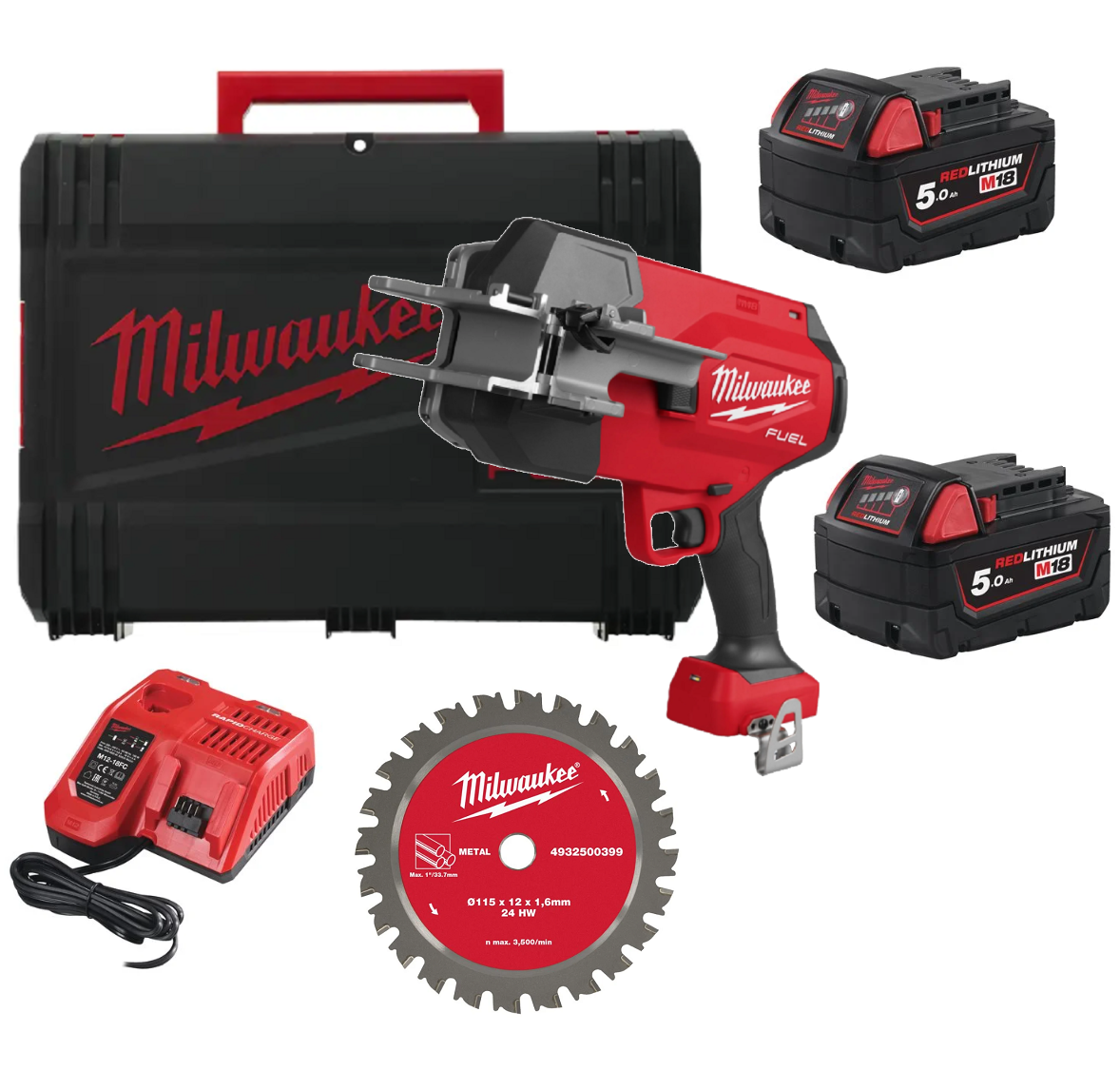 Milwaukee 18 FPCS-502X - Akumulatorowa przecinarka do rur stalowych